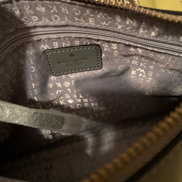 Kate Spade Grey Purse w/ detachable strap - Picture 7 of 8